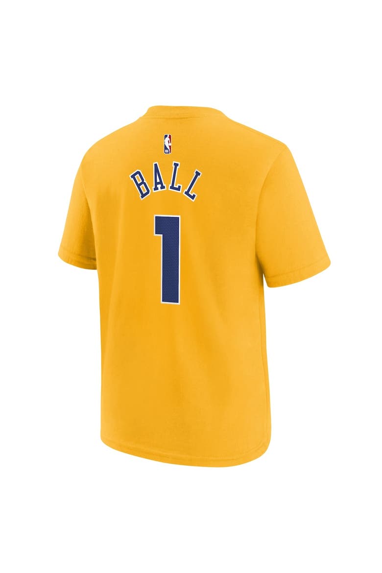Youth Nike LaMelo Ball Yellow Charlotte Hornets 2025/26 City Edition Name & Number T-Shirt, Alternate, color, Yellow