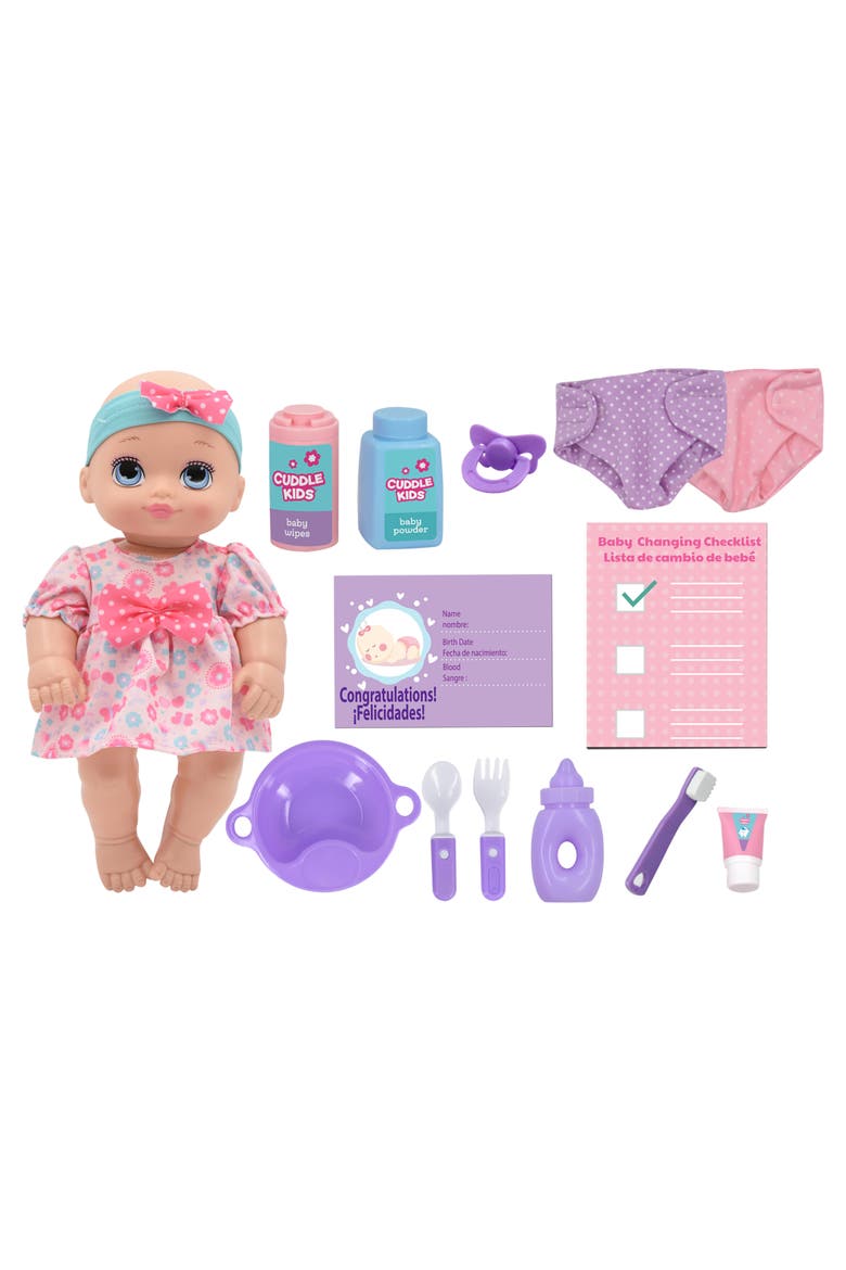 Play All Day 17 Pc 10" Baby Doll Playset, Main, color, Multicolored