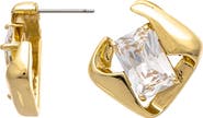RIVKA FRIEDMAN Baguette Stud Earrings