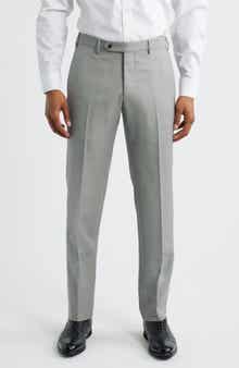 Zanella Parker Flat Front Wool Dress Pants