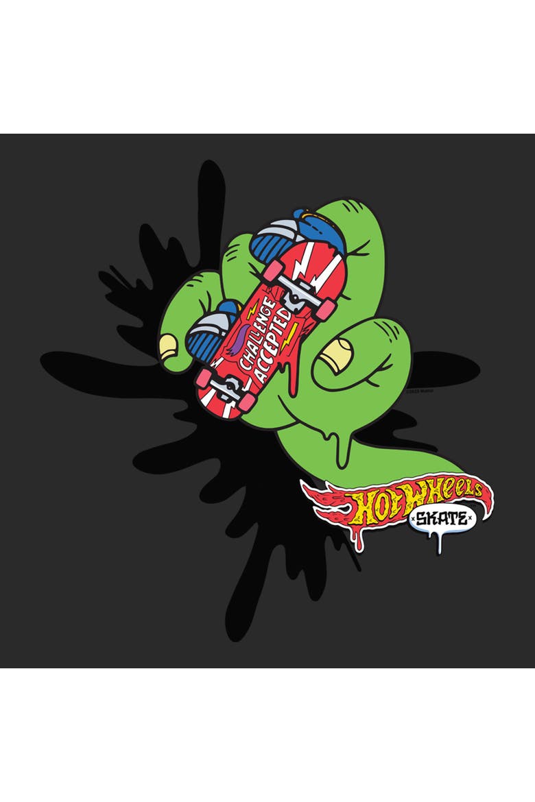 Men's Hot Wheels Monster Finger Skating  Graphic T-Shirt, Alternate, color, Charcoal