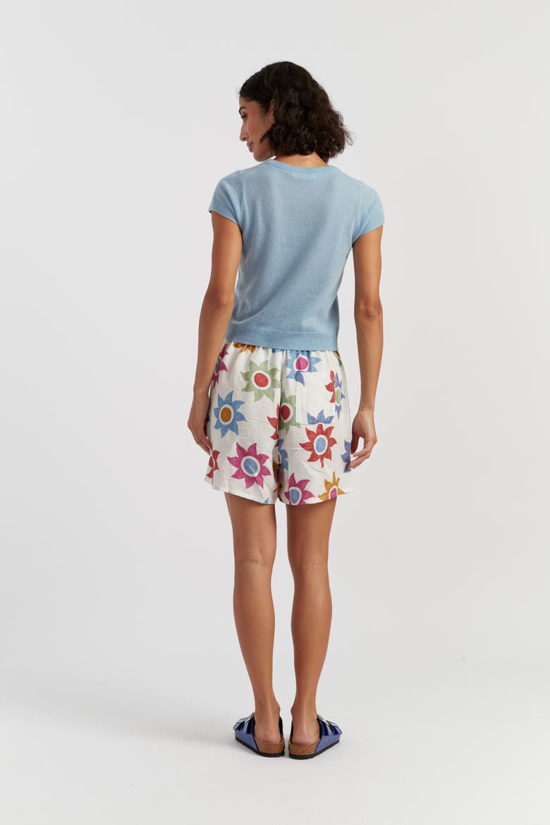 Air Pure Cashmere T-Shirt, Alternate, color, Sky Blue