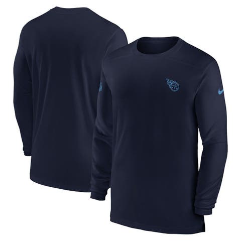 Men
s Nike Navy Tennessee Titans Sideline Coach Performance Long Sleeve T-Shirt