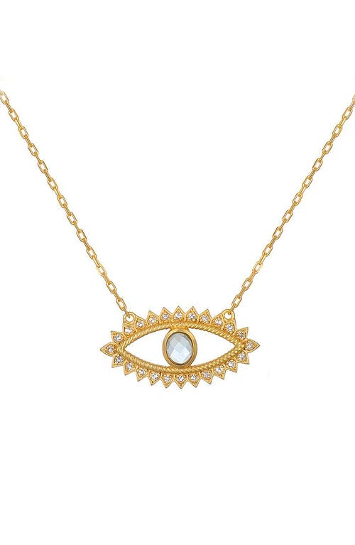 SATYA JEWELRY SATYA JEWELRY KEEPER OF POSITIVITY EYE NECKLACE