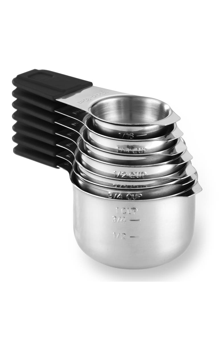 Luminuxe Magnetic Measuring Cups Stainless Steel Nesting Set, Main, color, Silver