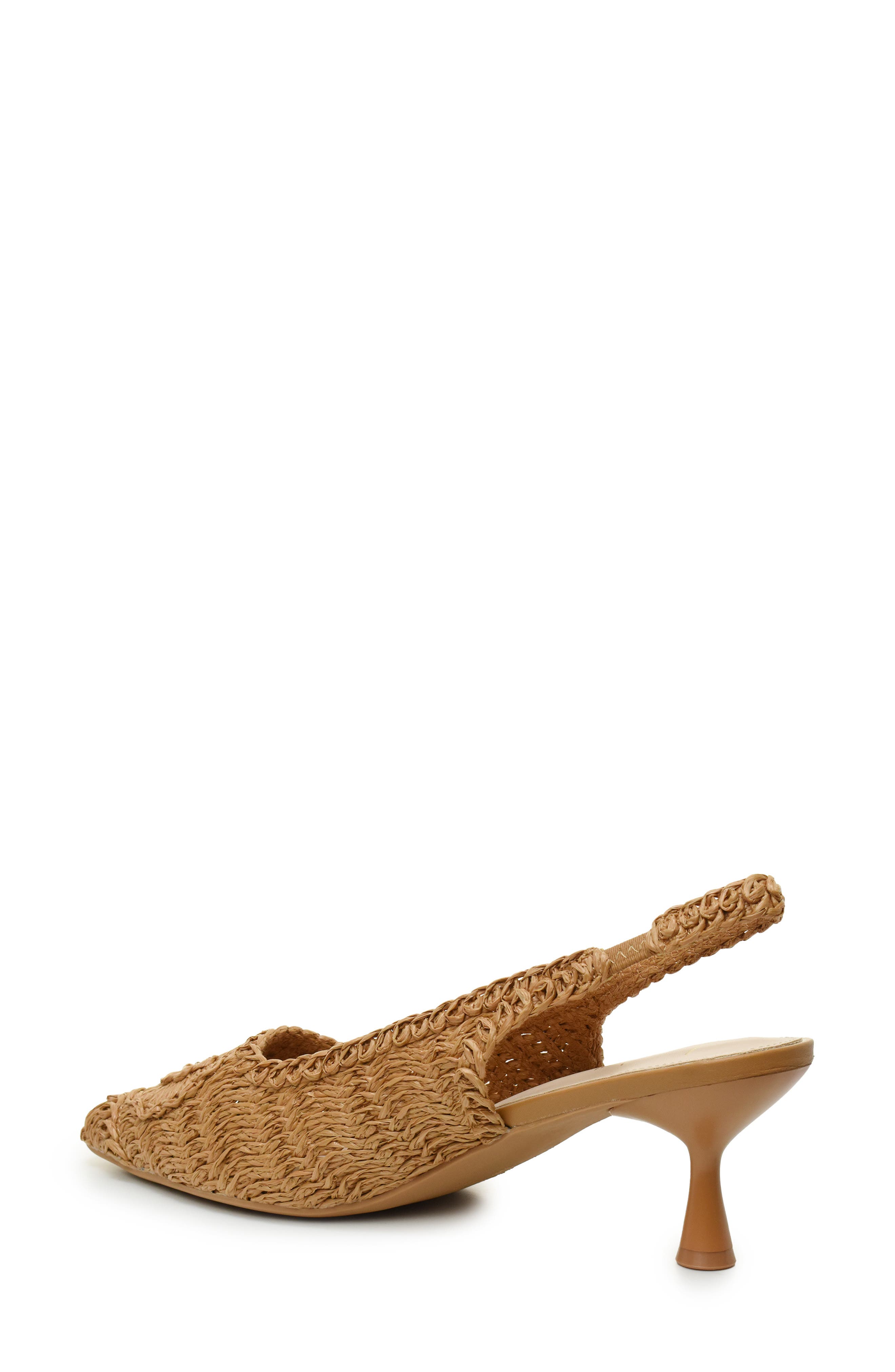 Nicole Miller Woven Raffia Slingback Pump, Alternate, color, 
