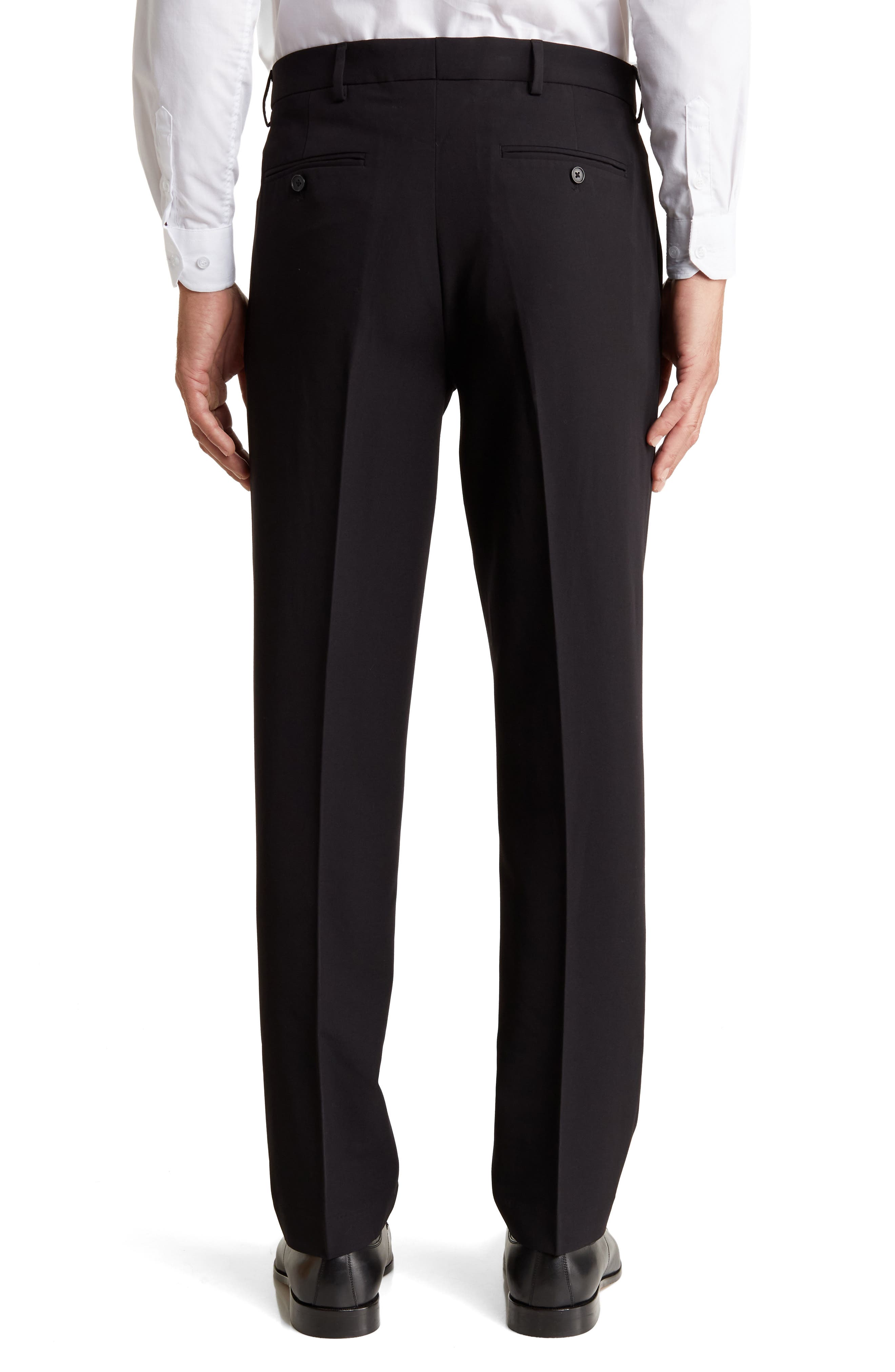 Solid Flat Front Trouser - image 2