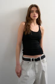 Topshop Spaghetti Strap Racerback Tank