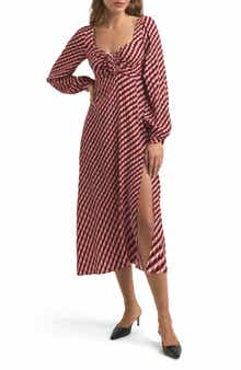 Favorite Daughter The Vineyard Geo Print Long Sleeve Midi Dress