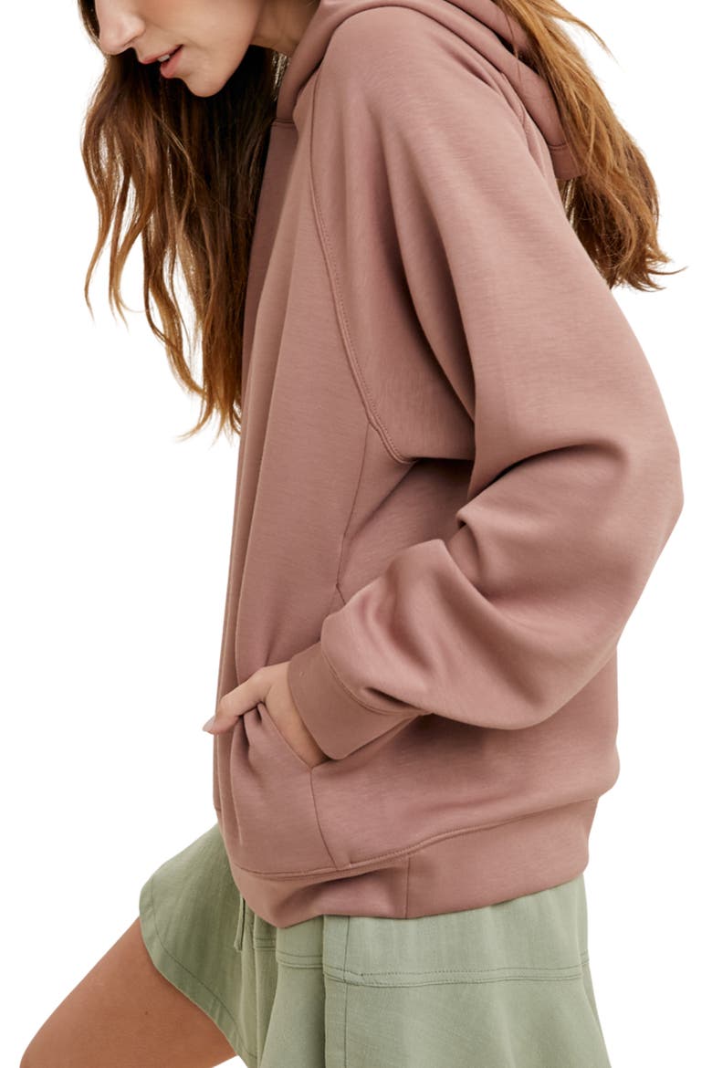 Oversize Pullover Hoodie, Alternate, color, MOCHA