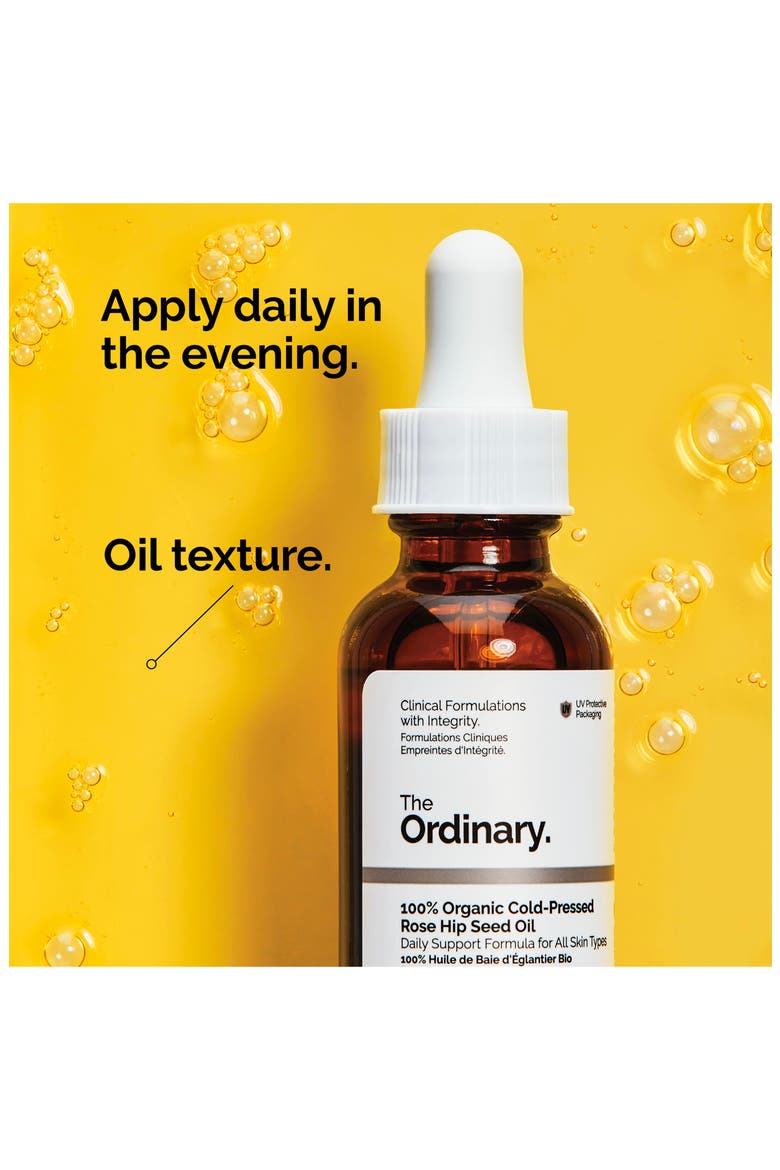 100% Organic Cold-Pressed Rose Hip Seed Oil for Skin Elascicity, Alternate, color, NO COLOR