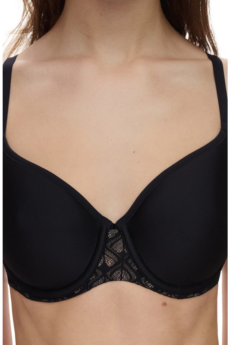 Ace Spacer T-Shirt Bra, Alternate, color, BLACK