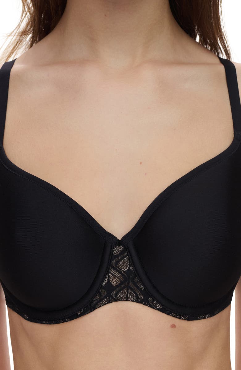 Chantelle Lingerie Ace Spacer T-Shirt Bra, Alternate, color, Black