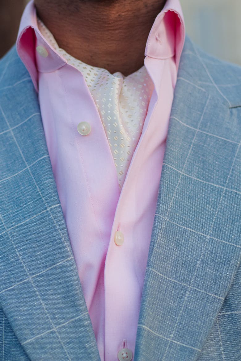 Valentino - Silk Ascot Cravat Tie for Men, Alternate, color, Champagne