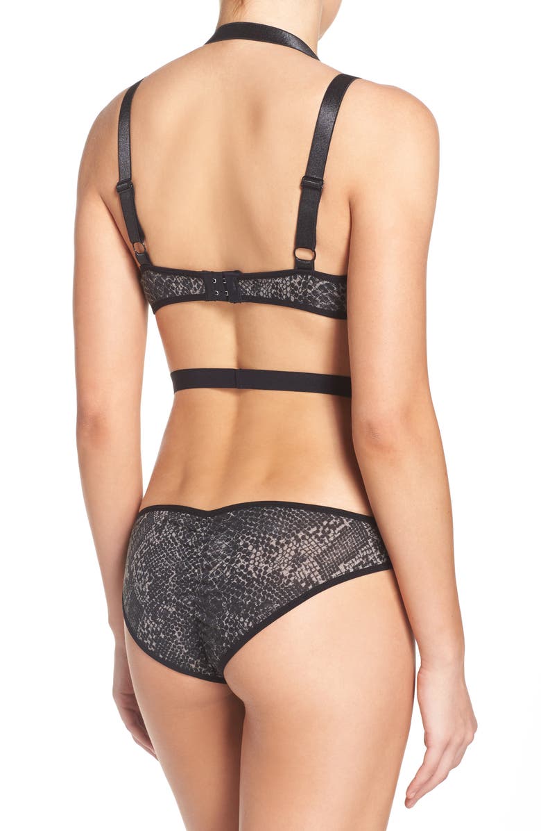 Hauty Sidewinder Cutout Teddy, Alternate, color, 