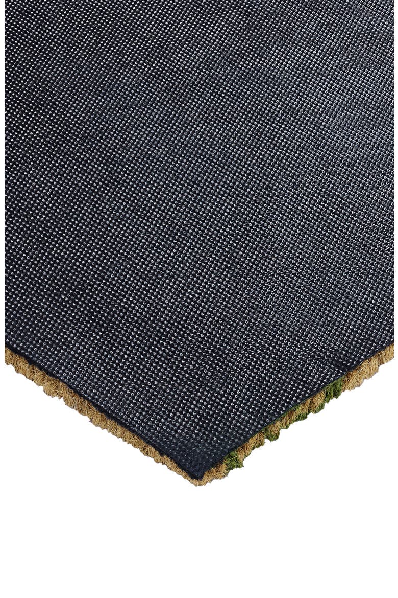 Welcome Stripe Coir Doormat, Alternate, color, GREEN