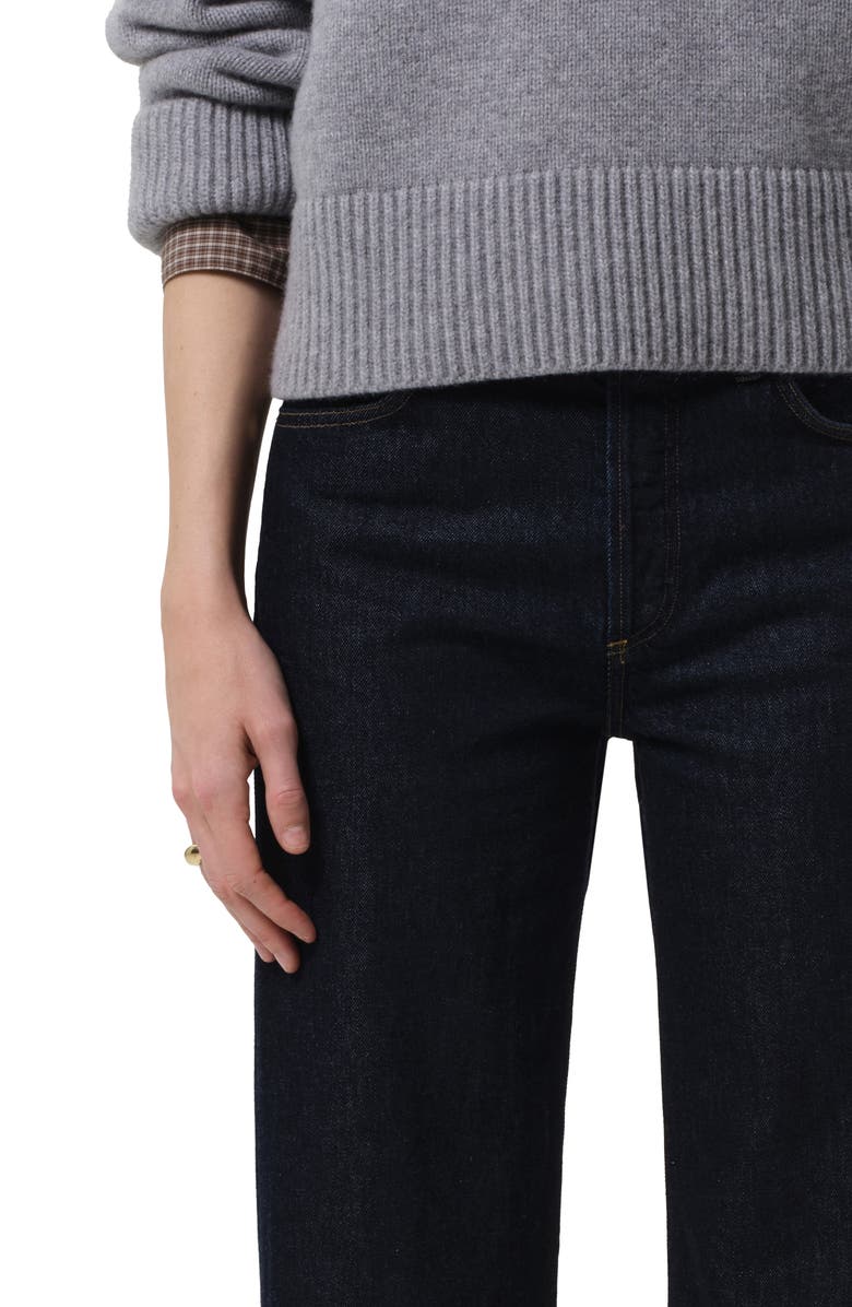Citizens of Humanity Annina High Waist Straight Leg Jeans, Alternate, color, Juno (Md Indigo)