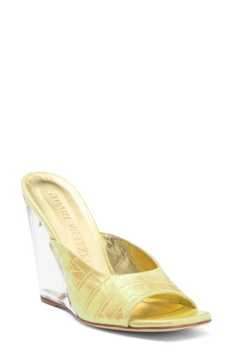 Tia 100 Lucite® Wedge Sandal (Women)