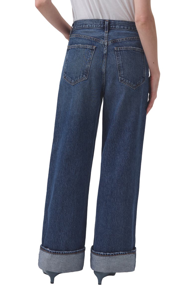 AGOLDE Dame High Waist Wide Leg Organic Cotton Jeans, Alternate, color, 