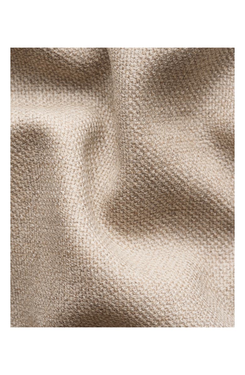 Eton Woven Wool & Cashmere Button-Up Overshirt, Alternate, color, Light Beige