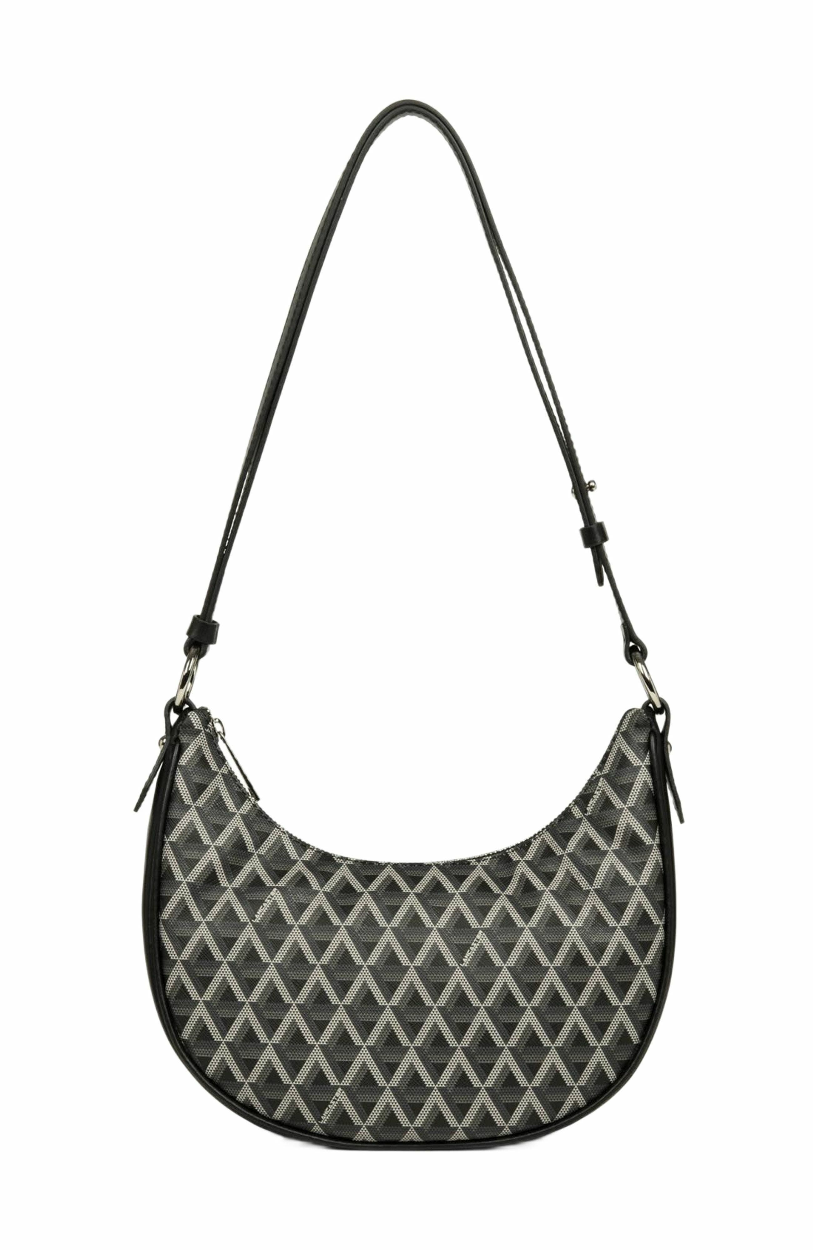Lancaster Zipped Hobo Bag Ikon IT, Main, color, Noir