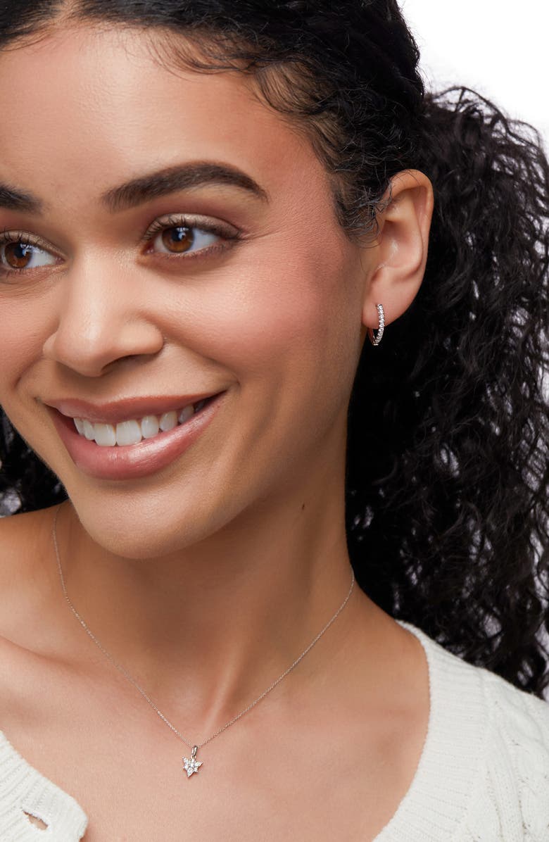 Bony Levy Audrey Diamond Hoop Earrings, Alternate, color,