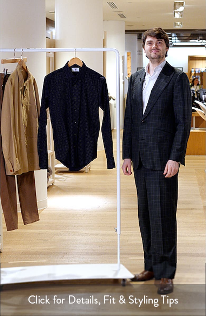 Trim Fit Neat Stretch Cotton Dress Shirt, sales video thumbnail