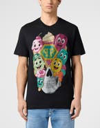 PHILIPP PLEIN Round Neck T-Shirt Little Ice Cream Skull Men