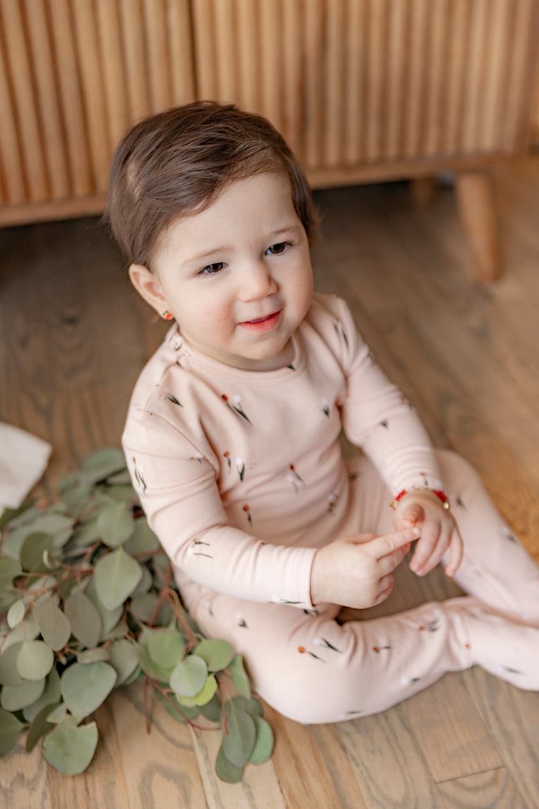 Scooter and Tulip Printed Cotton Romper, Alternate, color, Dark Almond