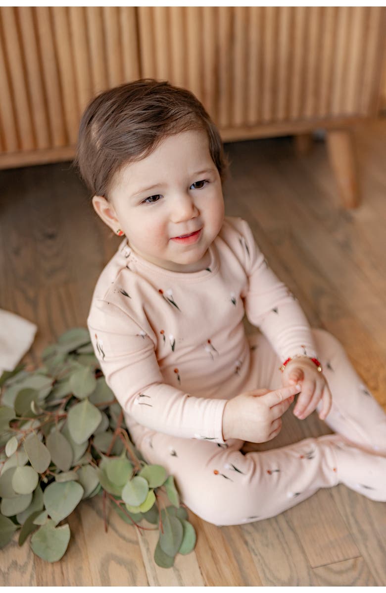 Space Grey Scooter and Tulip Printed Cotton Romper, Alternate, color, Dark Almond
