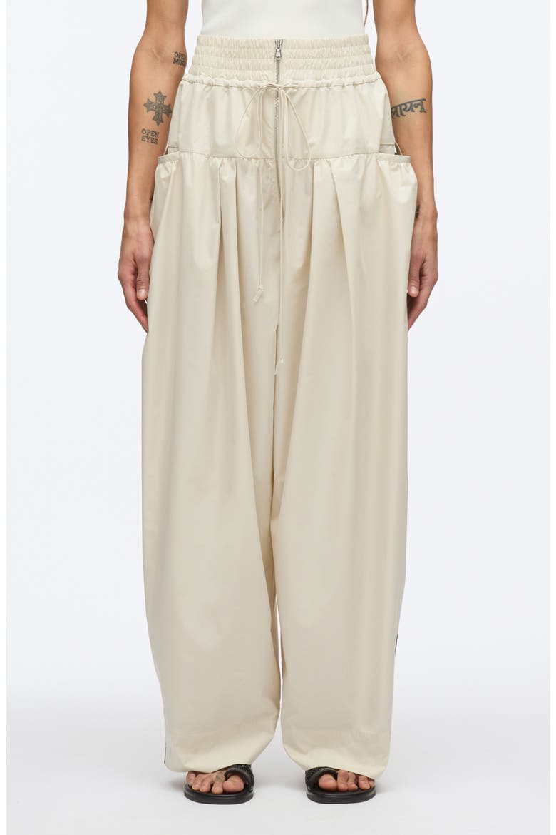 Wide Leg Zip Front Pants, Main, color, STONE
