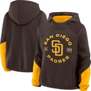 FANATICS Women's Fanatics Brown San Diego Padres Oversized Time to Win Pullover Hoodie