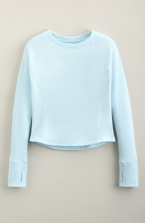 Zen Long Sleeve Waffle Knit T-Shirt