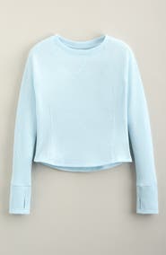 Zella Girl Zen Long Sleeve Waffle Knit T-Shirt