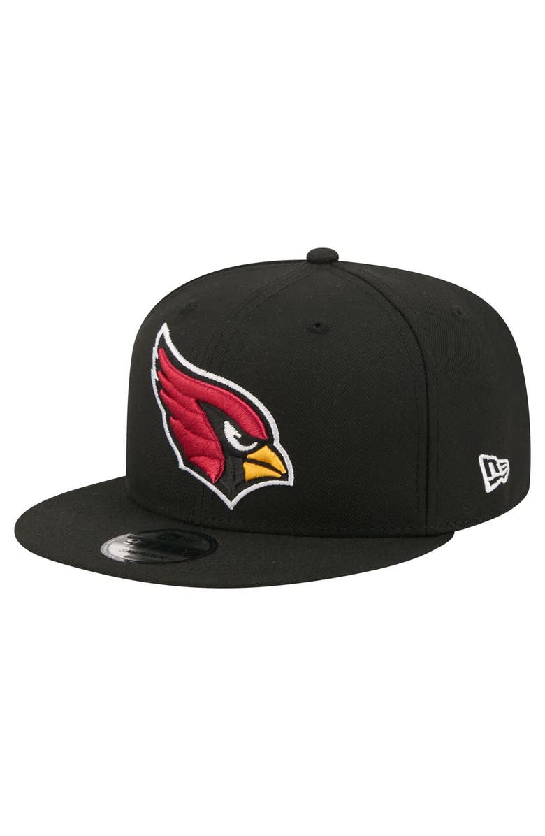 New Era Men's New Era Black Arizona Cardinals 9FIFTY Snapback Hat, Main, color, Black