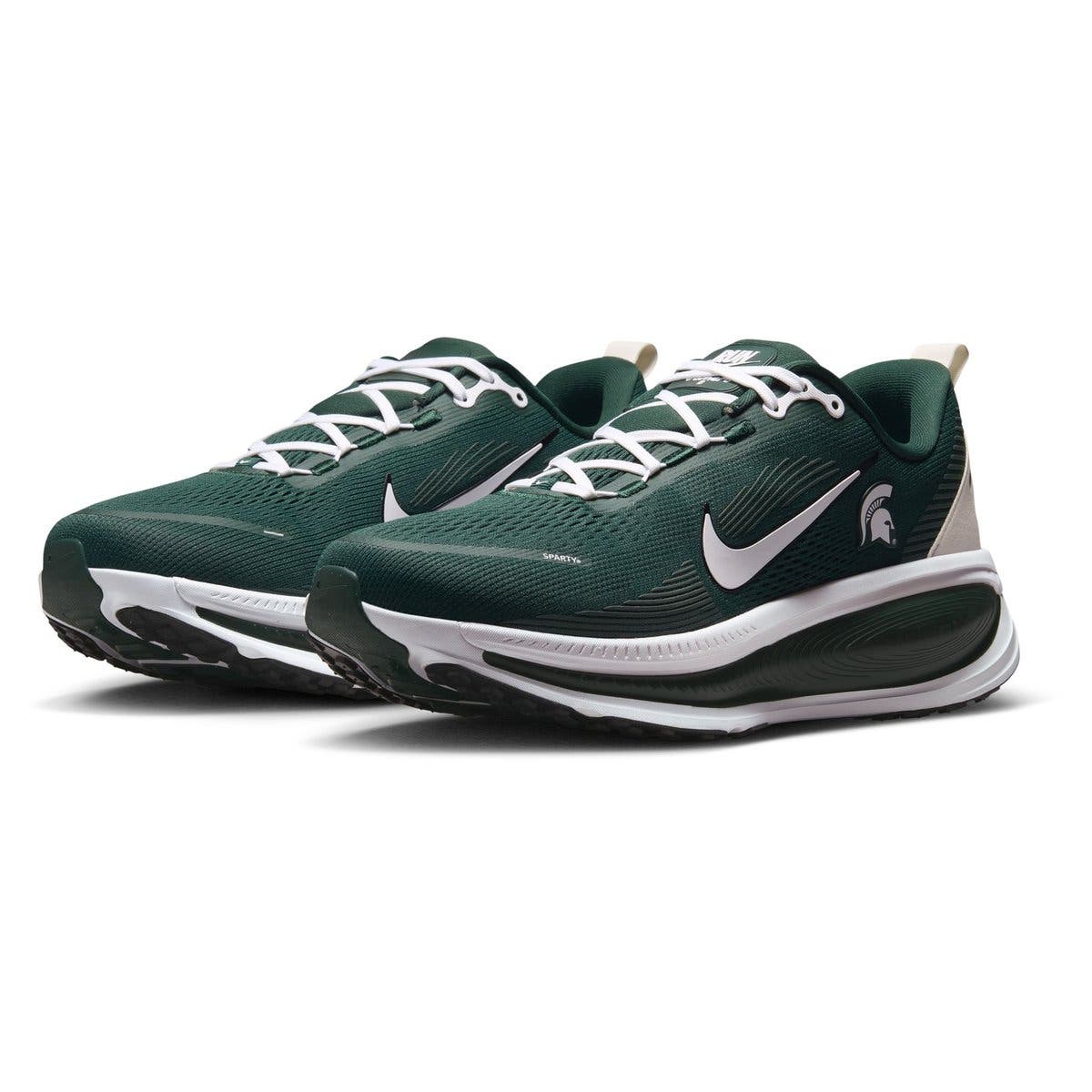 Men's Nike Michigan State Spartans Vomero 18 Running Shoes, Main, color, Green