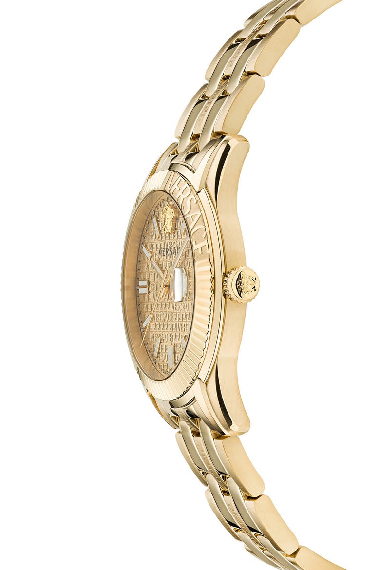 Greca Time Bracelet Watch, 41mm, Alternate, color, IP YELLOW GOLD
