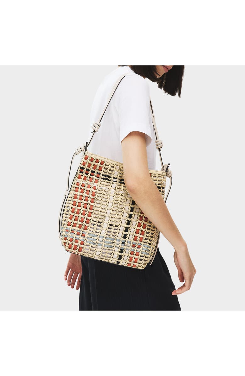 Radley The Camden - Raffia Check Medium Open Top Woven Shoulder Bag, Alternate, color, Natural