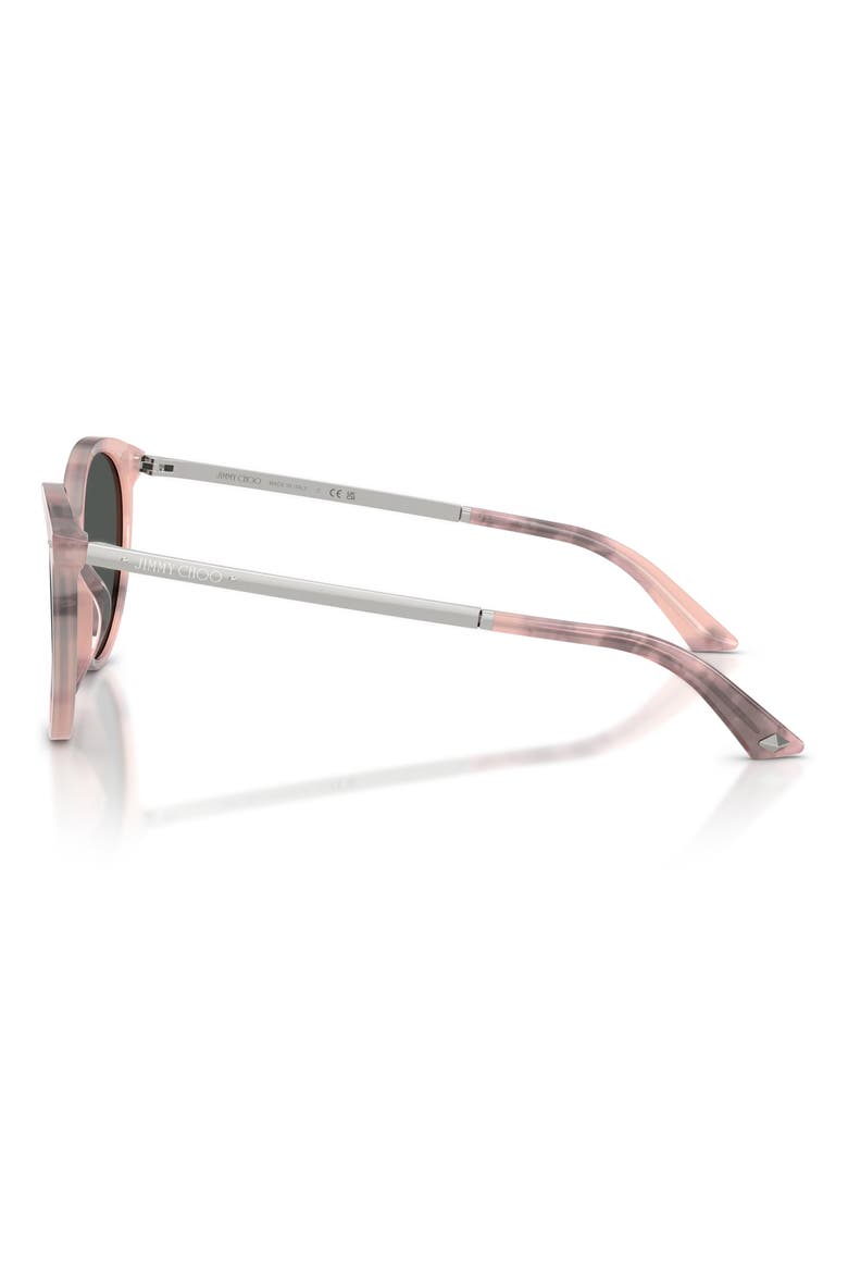 53mm Phantos Sunglasses, Alternate, color, ROSE HAVANA / DARK GREY
