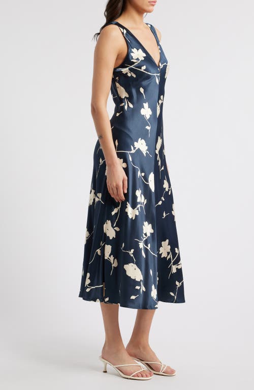 Rails Camellia Midi Dress In Midnight Roses
