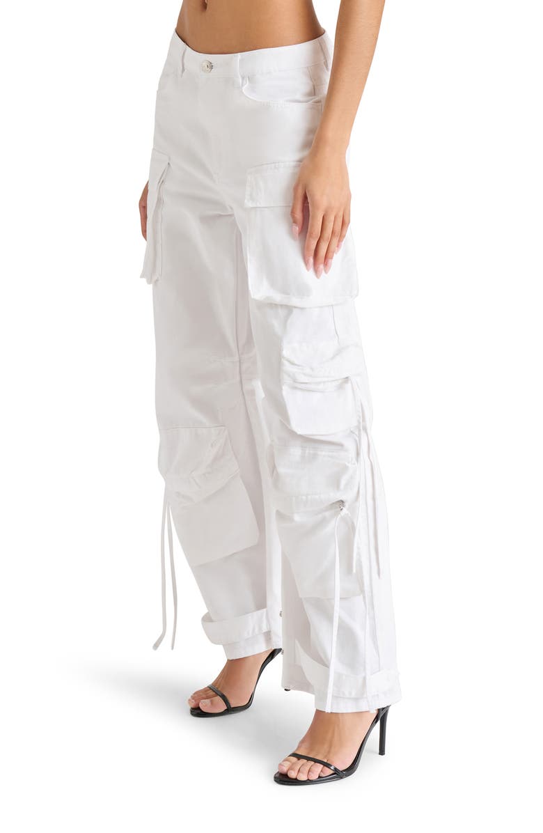 Steve Madden Duo Cargo Jeans, Alternate, color, White