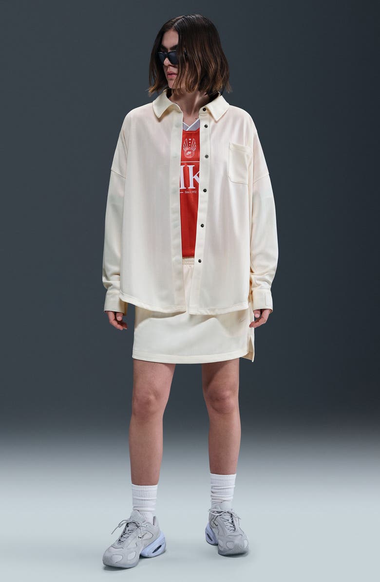 Nike Sportswear Stripe Shirt, Alternate, color, Pale Ivory/ Sail