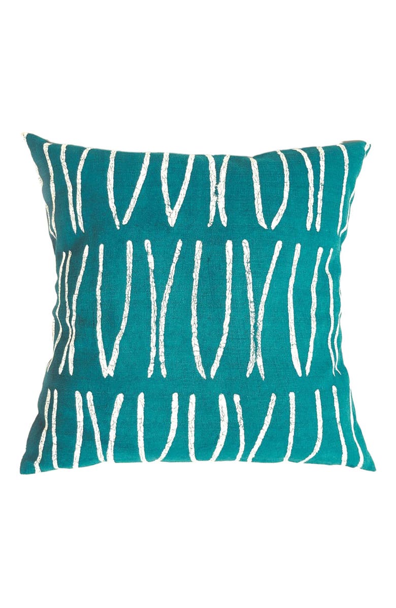 Mbare Sadza Lines Pillow Cover - Seychelles Teal 18', Main, color, Teal