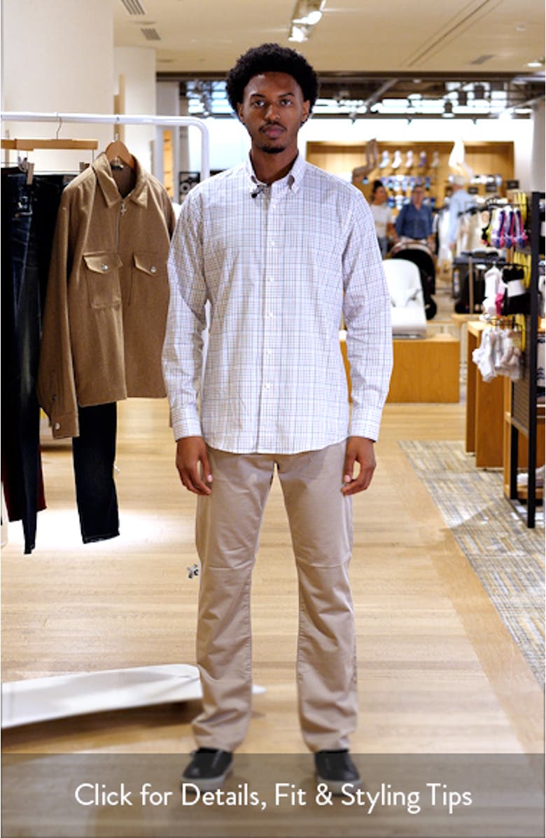 Crown Crafted Orvieto Flex Check Button-Down Shirt, sales video thumbnail