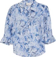 Cinq à Sept Fiona Floral Button-Up Top