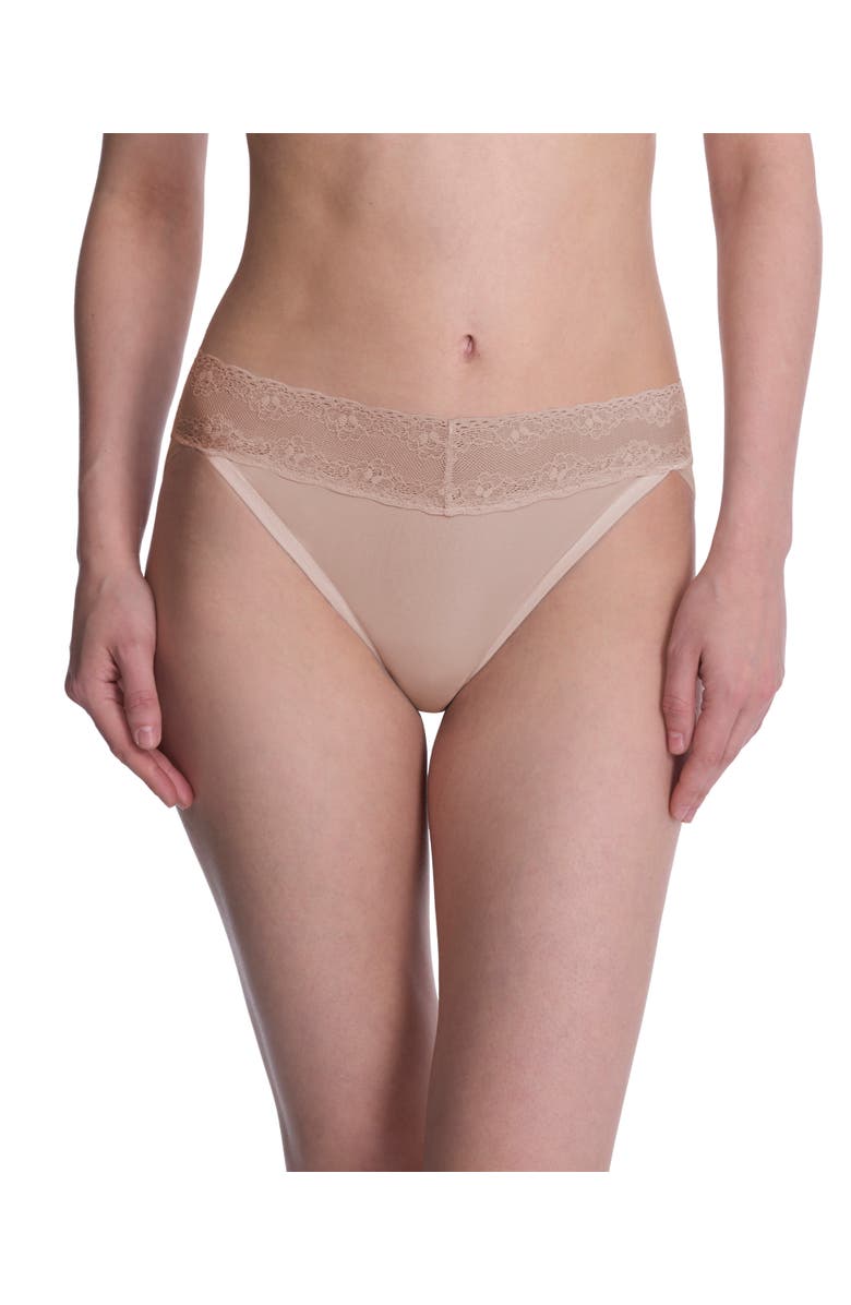 Natori Bliss Perfection One Size Thong and French Cut 2-Pack, Alternate, color, Cafe