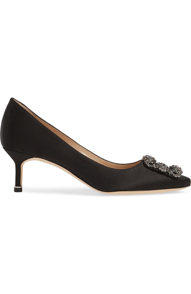 Manolo Blahnik Hangisi Embellished Pointed Toe Pump, Alternate, color,