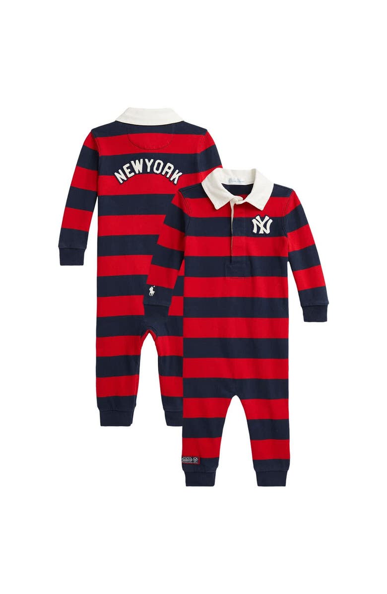 Polo Ralph Lauren Newborn Polo Ralph Lauren  Navy/Red Yankees  Coverall, Main, color, 