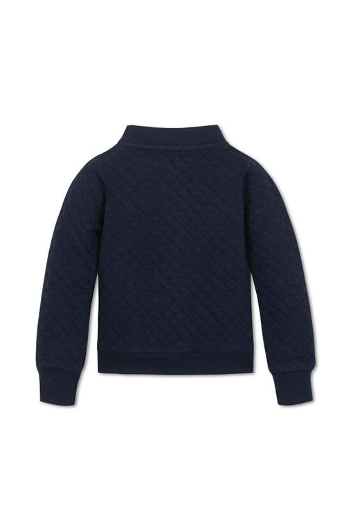 Hope & Henry Kids' Quilted Zip-up Bomber Jacket In Black