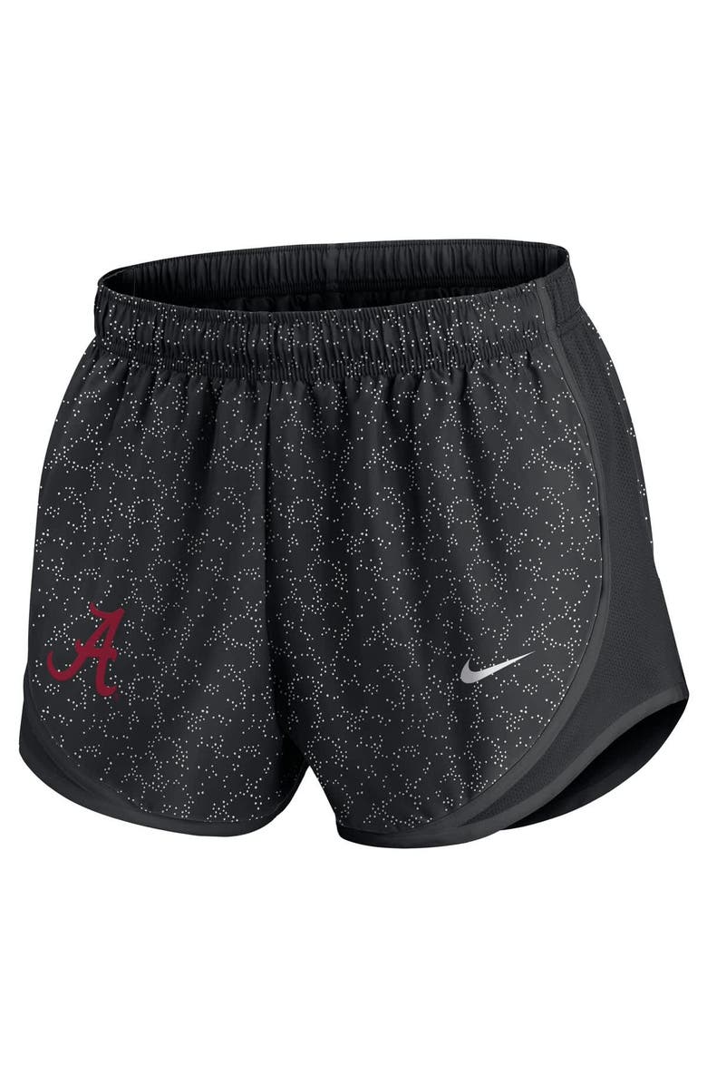Nike Women
s Nike Black Alabama Crimson Tide Tempo Pattern Dri-FIT Shorts, Alternate, color, Black